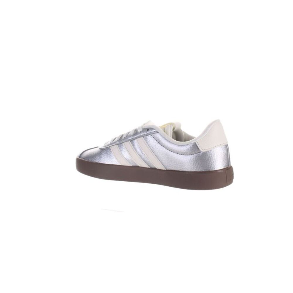 Adidas Womens Vl Court 3.0 Silver Fashion Sneaker Size 6 Medium (B, M) - Picture 6 of 15